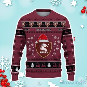 U.S. Salernitana 1919 Ugly Christmas Sweater Ideal Gift For Fans image U.S. Salernitana 1919 Ugly Christmas Sweater Ideal Gift For Fans Product Photo 2
