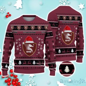 U.S. Salernitana 1919 Ugly Christmas Sweater Ideal Gift For Fans Product Photo 1