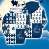 Vancouver Canucks 3D Hooodie Ugly Sweatshirt Christmas Pattern Ice Hockey NHL Fans