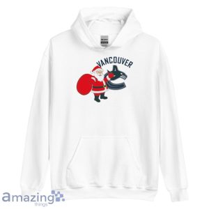 Vancouver Canucks Santa Claus Logo Christmas T Shirt Product Photo 5