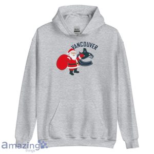 Vancouver Canucks Santa Claus Logo Christmas T Shirt Product Photo 6