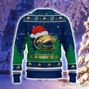 Vancouver Canucks Santa Hat Pattern Ugly Christmas Sweater For Men And Women Product Photo 3
