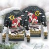 Vegas Golden Knights Christmas Funny DJ Santa New Style Knitted Sweater