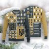 Vegas Golden Knights Christmas Pine Trees Pattern New Style Knitted Sweater
