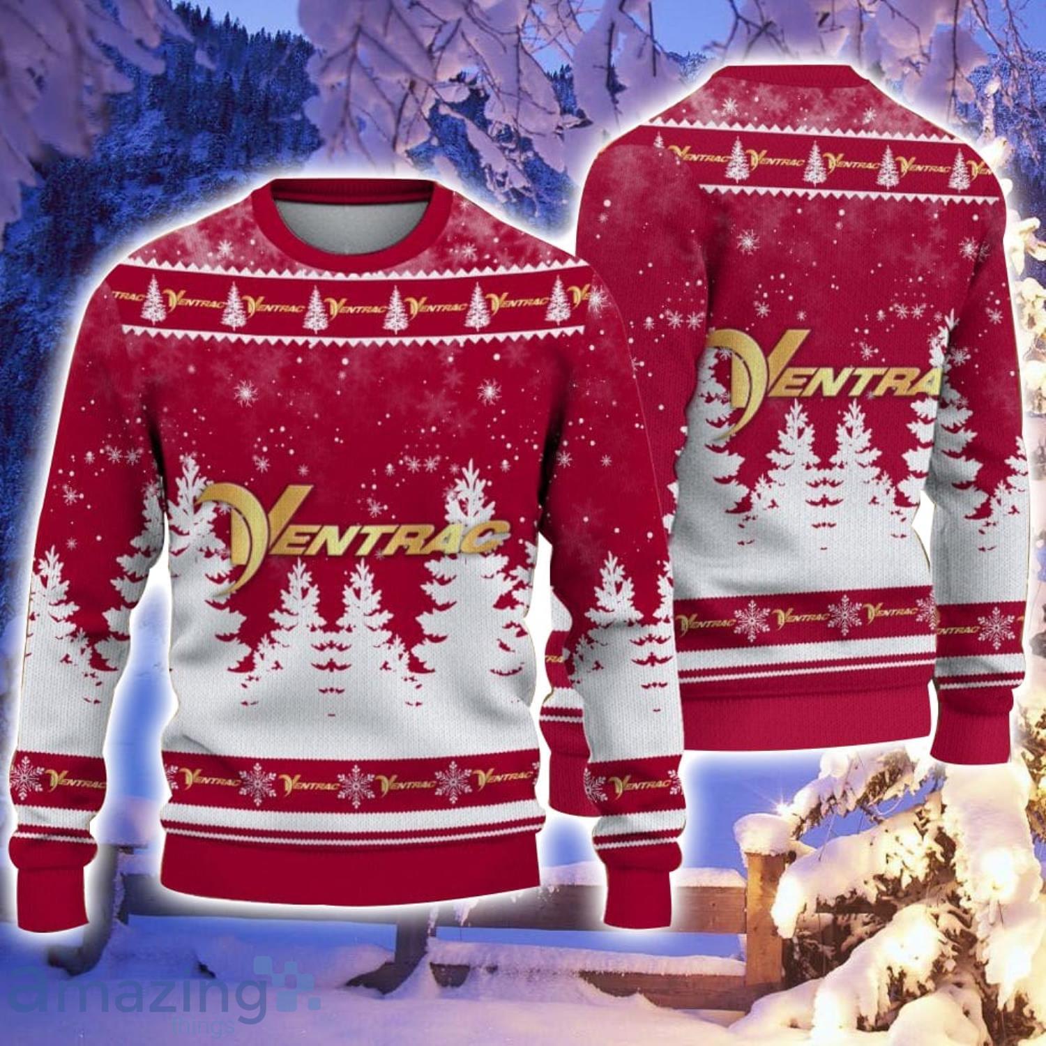 Ventrac Santa Hat Pattern Ugly Christmas Sweater For Men And Women image Ventrac Santa Hat Pattern Ugly Christmas Sweater For Men And Women Product Photo 1