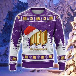 VfL Osnabruck Logo Wearing Santa Hat Ugly Christmas Sweater Christmas Gift 3D Sweater Product Photo 2