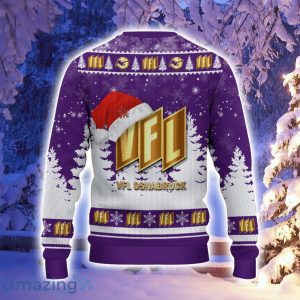 VfL Osnabruck Logo Wearing Santa Hat Ugly Christmas Sweater Christmas Gift 3D Sweater Product Photo 3