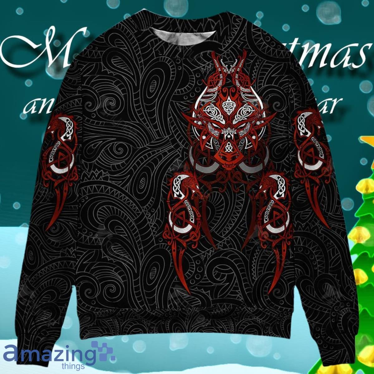 Viking Victory Life Style Cool Pattern Ugly Christmas Sweater Gift For Men And Women image Viking Victory Life Style Cool Pattern Ugly Christmas Sweater Gift For Men And Women Product Photo 1