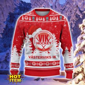 Västerviks IK Ugly Christmas Sweater Holiday Gift Ideas For Sport Fans image Västerviks IK Ugly Christmas Sweater Holiday Gift Ideas For Sport Fans Product Photo 2