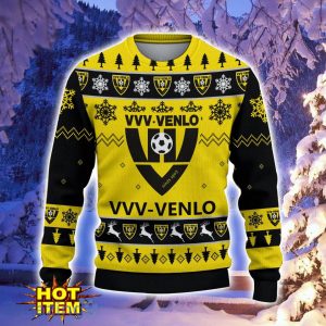 VVV-Venlo 3D Sweater Gift For Sport Fans Snowflake Pattern Ugly Christmas Sweater Product Photo 2