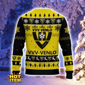 VVV-Venlo 3D Sweater Gift For Sport Fans Snowflake Pattern Ugly Christmas Sweater Product Photo 3