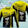 Waffle House Logo Cute Snoopy Yellow 3D Hoodie All Over Print Gift For Men And Women