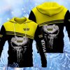 Waffle House Logo Skull Hoodie 3D All Over Print