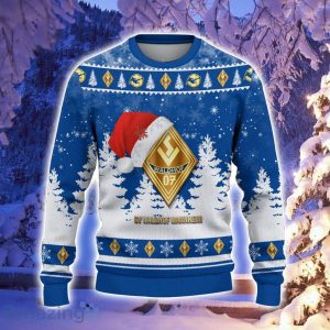 Waldhof Mannheim Logo Wearing Santa Hat Ugly Christmas Sweater Christmas Gift 3D Sweater Product Photo 2