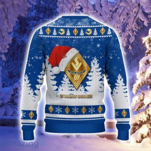 Waldhof Mannheim Logo Wearing Santa Hat Ugly Christmas Sweater Christmas Gift 3D Sweater Product Photo 3