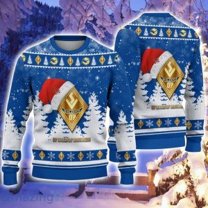 Waldhof Mannheim Logo Wearing Santa Hat Ugly Christmas Sweater Christmas Gift 3D Sweater Product Photo 1
