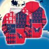 Washington Capitals 3D Hooodie Ugly Sweatshirt Christmas Pattern Ice Hockey NHL Fans