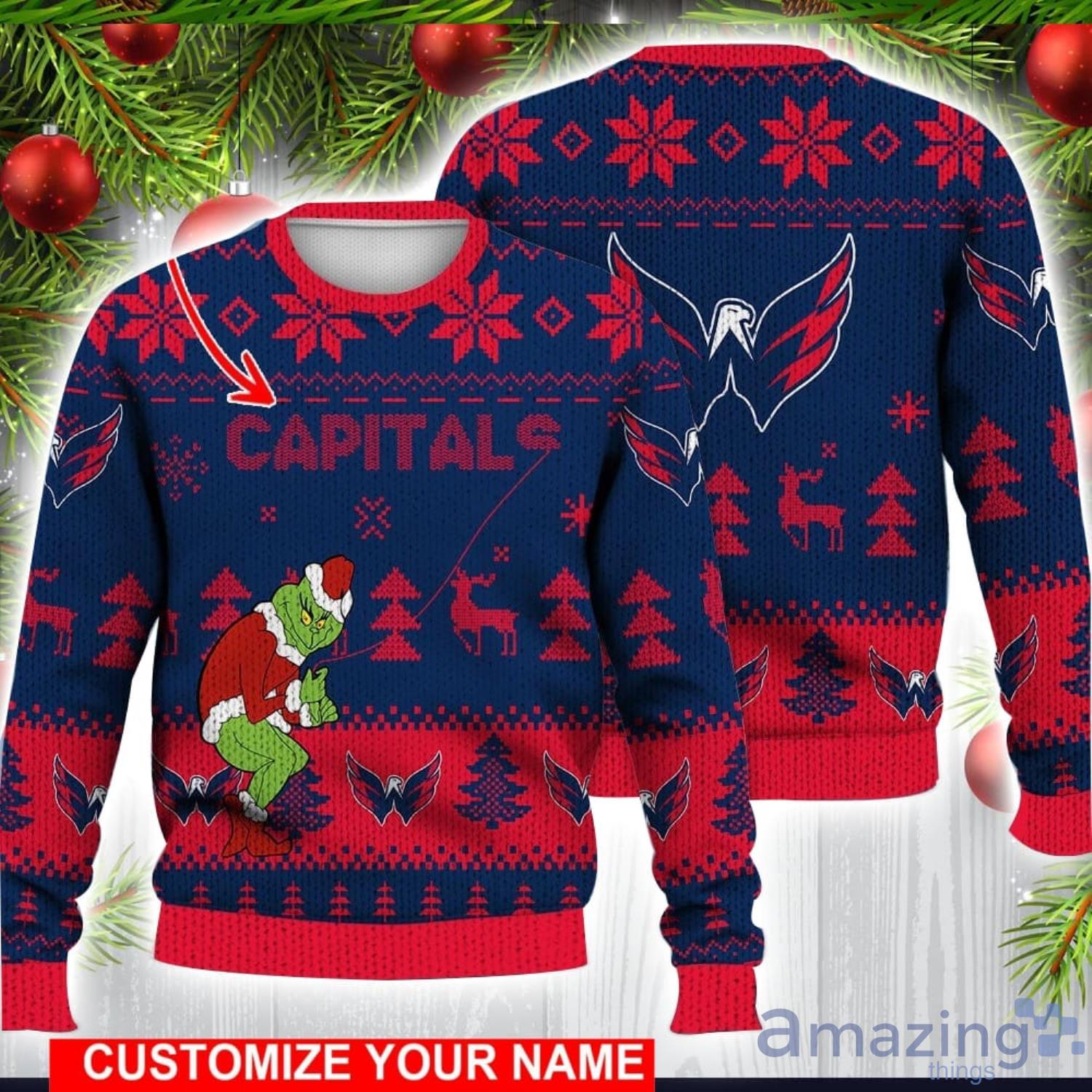 Washington capitals 2024 ugly christmas sweater