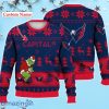 Washington Capitals Grinch Ugly Sweater Christmas Custom Name Ice Hockey NHL