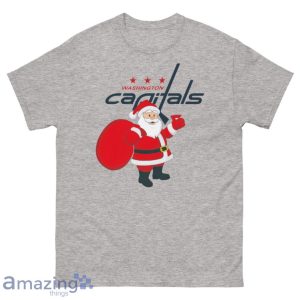 Washington Capitals Santa Claus Logo Christmas T Shirt Product Photo 3