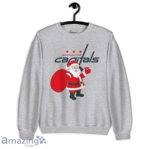 Washington Capitals Santa Claus Logo Christmas T Shirt Product Photo 4