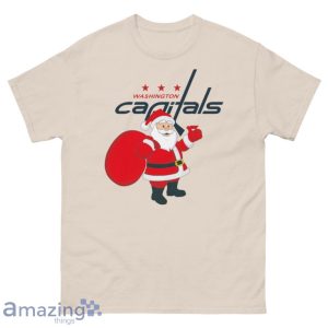 Washington Capitals Santa Claus Logo Christmas T Shirt Product Photo 1