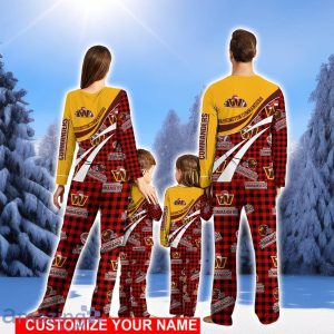 Washington Commanders Team Pajamas Personalize Name Buffalo Plaid Christmas Pajamas Set Cute Gift Product Photo 2