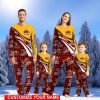 Washington Commanders Team Pajamas Personalize Name Buffalo Plaid Christmas Pajamas Set Cute Gift