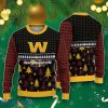 Washington Football Team Black Color Ugly Christmas Sweaters Style Gift For Men And Women