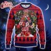 Washington Nationals Tree Ugly Christmas Fleece Sweater
