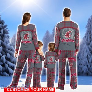 Washington State Cougars Pajamas Personalized Name Christmas Pajamas Set Cute Gift For Family Gifts Product Photo 2