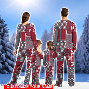 Washington State Cougars Pajamas Set Cute Gift Personalized Name For Sport Fans Christmas Pajamas Set Cute Gift For Family Product Photo 2