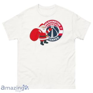 Washington Wizards Santa Claus Logo Christmas T Shirt Product Photo 2