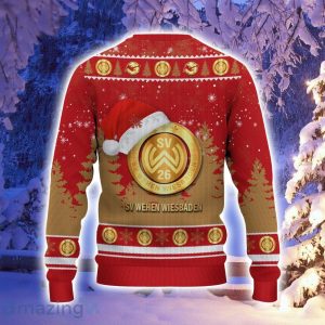 Wehen Wiesbaden Logo Wearing Santa Hat Ugly Christmas Sweater Christmas Gift 3D Sweater Product Photo 3