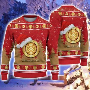 Wehen Wiesbaden Logo Wearing Santa Hat Ugly Christmas Sweater Christmas Gift 3D Sweater Product Photo 1