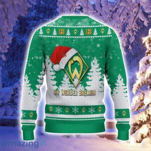 Werder Bremen Logo Wearing Santa Hat Ugly Christmas Sweater Christmas Gift For Men And Women Product Photo 3