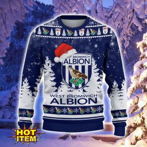 West Bromwich Albion F.C Ugly Christmas Sweater Holiday Gift Ideas For Sport Fans Product Photo 2