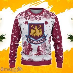 West Ham United F.C Ugly Christmas Sweater, Xmas Gift Ideas 2023 For Fans Product Photo 2