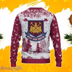 West Ham United F.C Ugly Christmas Sweater, Xmas Gift Ideas 2023 For Fans Product Photo 3