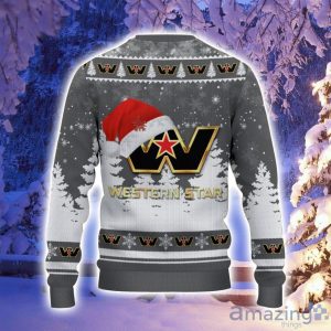 Western Star Santa Hat Pattern Ugly Christmas Sweater For Men And Women Product Photo 3