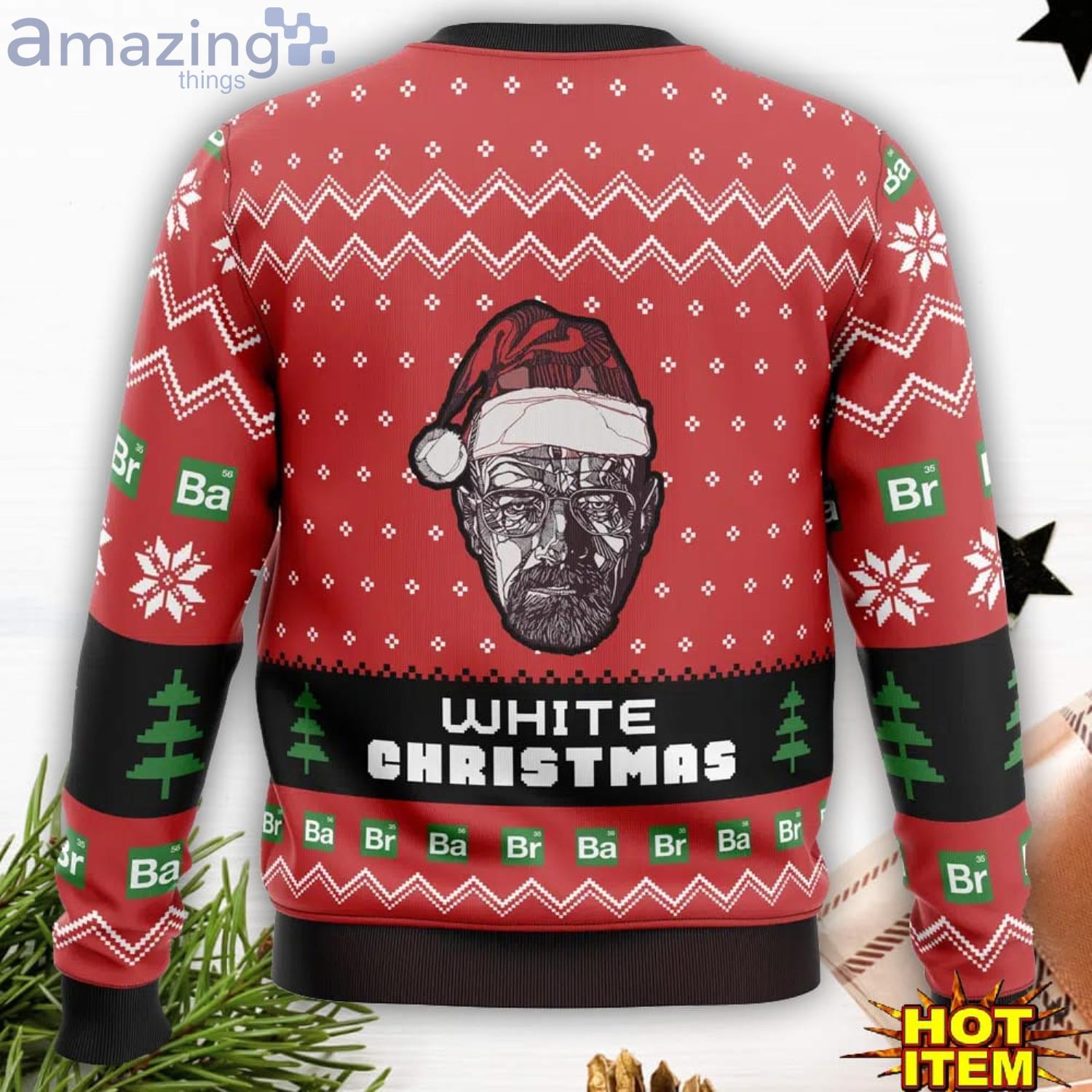 White Christmas Breaking Bad Funny Ugly Christmas Sweater Christmas Gift For Family image White Christmas Breaking Bad Funny Ugly Christmas Sweater Christmas Gift For Family Product Photo 3