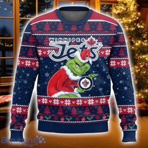 Winnipeg Jets Grinch Ugly Christmas Sweater Christmas Gift For Sport Fans Product Photo 1
