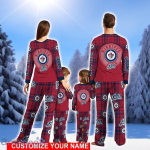 Winnipeg Jets Pajamas Personalized Name Christmas Pajamas Set Cute Gift For Family Gifts Product Photo 2