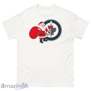 Winnipeg Jets Santa Claus Logo Christmas T Shirt Product Photo 2