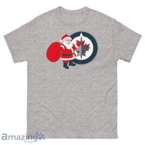 Winnipeg Jets Santa Claus Logo Christmas T Shirt Product Photo 3