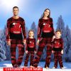 Wisconsin Badgers Pajamas Set Cute Gift Family Custom Name Christmas Gift Football Team Pajamas Set Cute Gift
