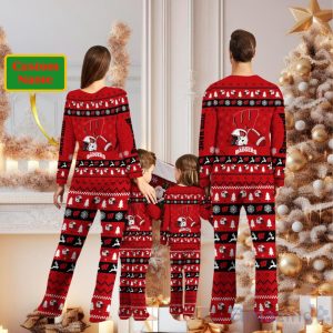 Wisconsin Badgers Personalized Christmas Pajamas For Fans image Wisconsin Badgers Personalized Christmas Pajamas For Fans Product Photo 2