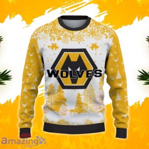 Wolverhampton Wanderers F.C Ugly Christmas Sweater, Xmas Gift Ideas 2023 For Fans image Wolverhampton Wanderers F.C Ugly Christmas Sweater, Xmas Gift Ideas 2023 For Fans Product Photo 2