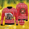 Xmas Santa Military Boots Veteran US Marine Corps Christmas Ugly Sweater 3D