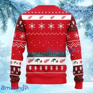 NHL Detroit Red Wings 12 Grinch Xmas Day Christmas Ugly Sweater Gift For Fans Christmas Product Photo 3